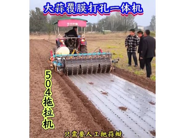 大蒜洋蔥覆膜打孔一體機(jī)視頻